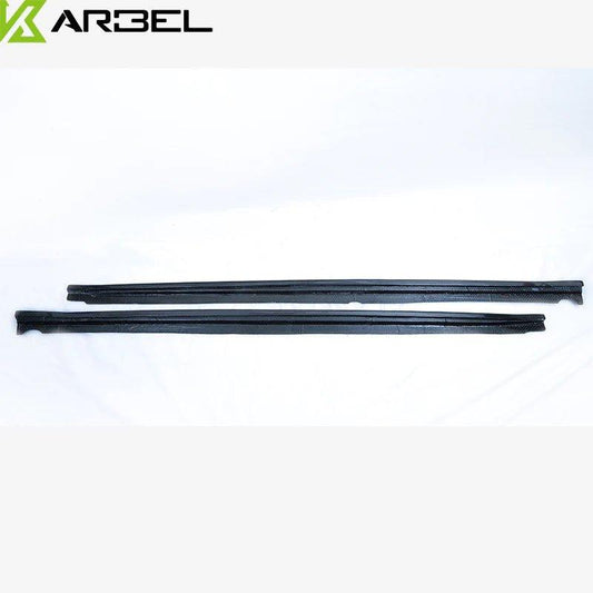 Audi A4 allroad B9 2017-2019 with Aftermarket Parts - Side Skirts Pre-preg Carbon Fiber from Karbel Carbon