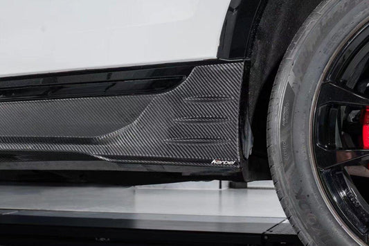 Audi SQ8 Q8 2019-ON with Aftermarket Parts - Side Skirts Pre-preg Carbon Fiber from Karbel Carbon