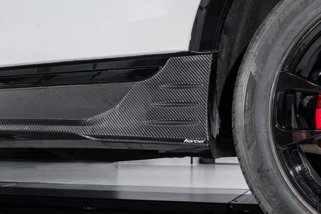 Karbel Carbon Pre-preg Carbon Fiber Side Skirts For Audi SQ8 Q8 S-line 2020-2022 - Performance SpeedShop