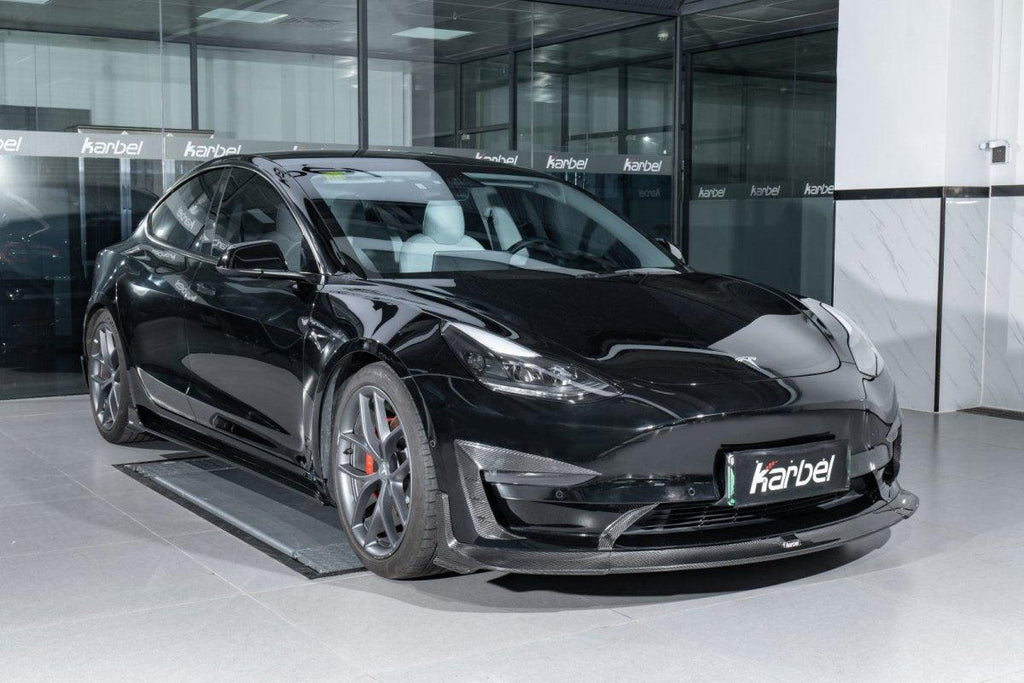 Karbel Carbon Pre-preg Carbon Fiber Side Skirts for Tesla Model 3 / Performance - Performance SpeedShop