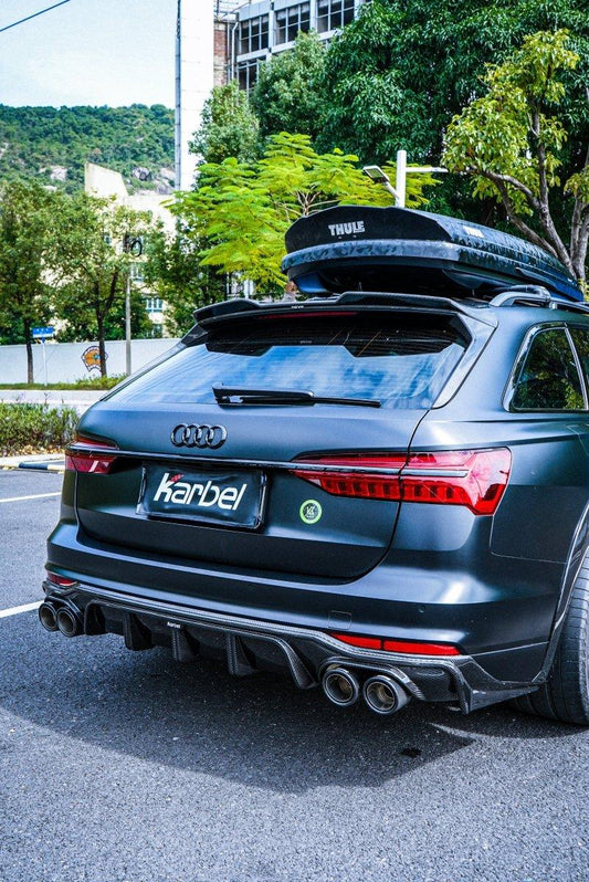 Audi A6 Allroad C8 2020-ON with Aftermarket Parts - V1 Rear Diffuser Pre-preg Carbon Fiber from Karbel Carbon