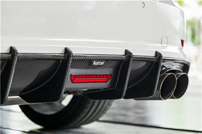 Karbel Dry Carbon Fiber Rear Diffuser for Audi A3 & A3 S Line & S3 2014-2016 Sedan - Performance SpeedShop