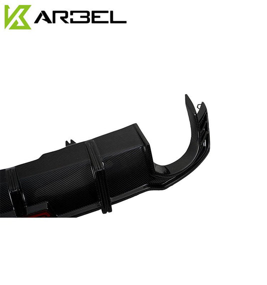 Audi RS5 B9 2018 2019 2020 with Aftermarket Parts - Rear Diffuser Pre-preg Carbon Fiber from Karbel Carbon