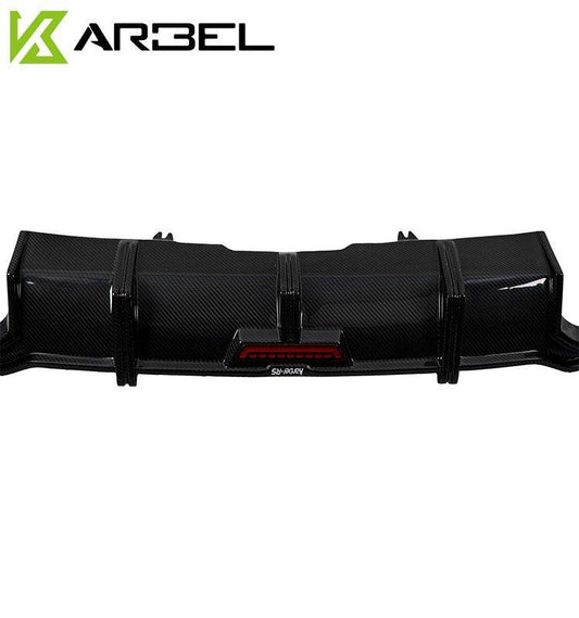 Audi RS5 B9 2018 2019 2020 with Aftermarket Parts - Rear Diffuser Pre-preg Carbon Fiber from Karbel Carbon