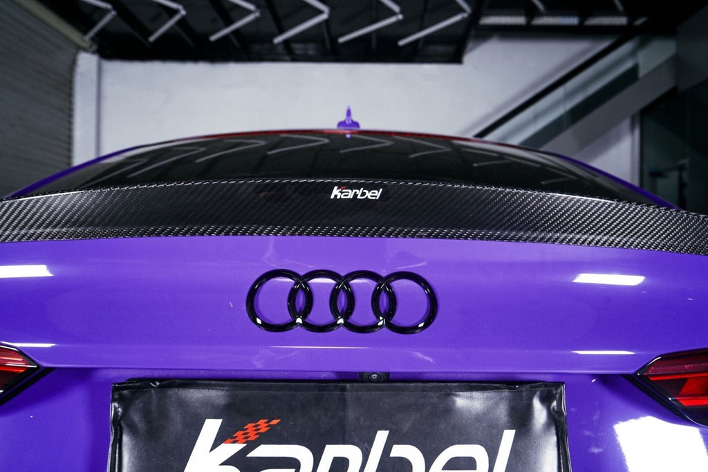 Karbel Dry Carbon Fiber Rear Spoiler Ver.1 For Audi Audi RS5 & S5 A5 S-Line & A5 B9 B9.5 2017-ON 4 Door Sedan - Performance SpeedShop