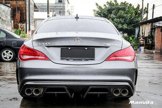 Manvita C117 2014-2019 CLA-250 CLA-45 AMG Carbon Fiber Rear Diffuser - Performance SpeedShop