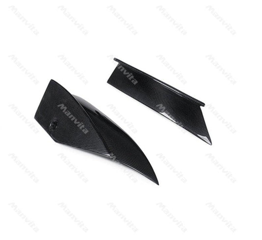 Manvita Carbon Fiber Rear Diffuser 3 Pcs For Tesla Model S 2012-2015 - Performance SpeedShop