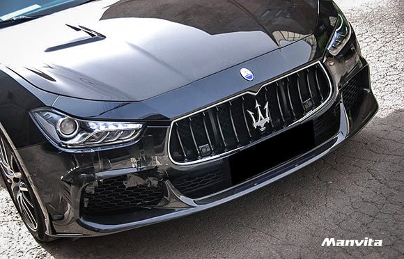 Manvita Maserati Ghibli 2014-2017 Carbon Fiber Front Lip - Performance SpeedShop