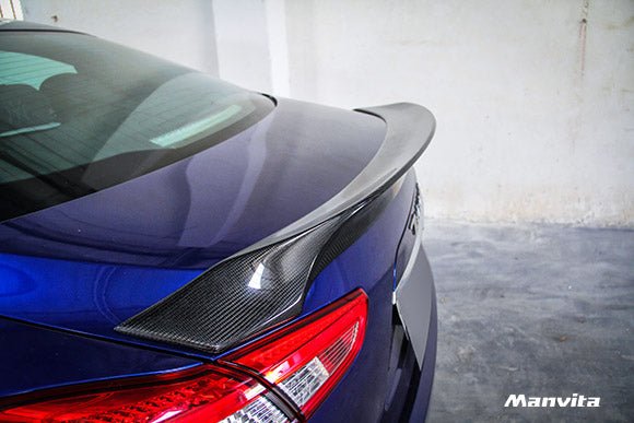 Manvita Maserati Ghibli 2014-2017 Carbon Fiber Rear Spoiler - Performance SpeedShop
