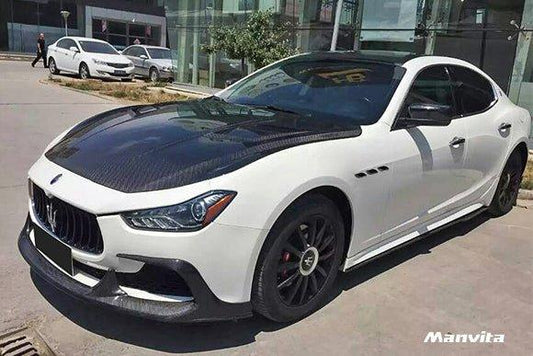 Manvita Maserati Ghibli 2014-2017 Carbon Fiber Side Skirts - Performance SpeedShop