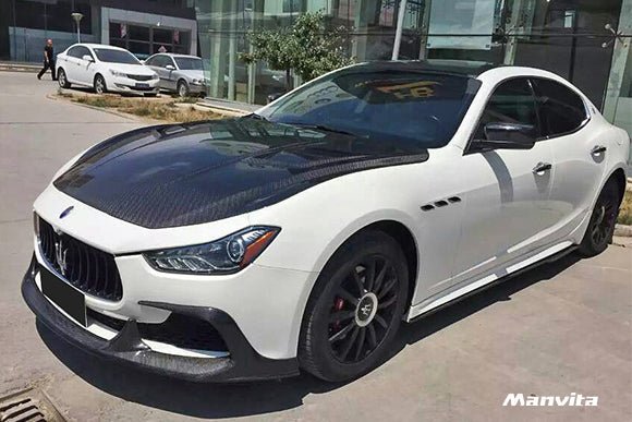 Manvita Maserati Ghibli 2014-2022 Carbon Fiber Hood Bonnet - Performance SpeedShop