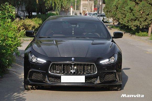 Gloss Carbon Fiber Headlight Switch Cover For Maserati GranTurismo / GC / MC (2008-2019)