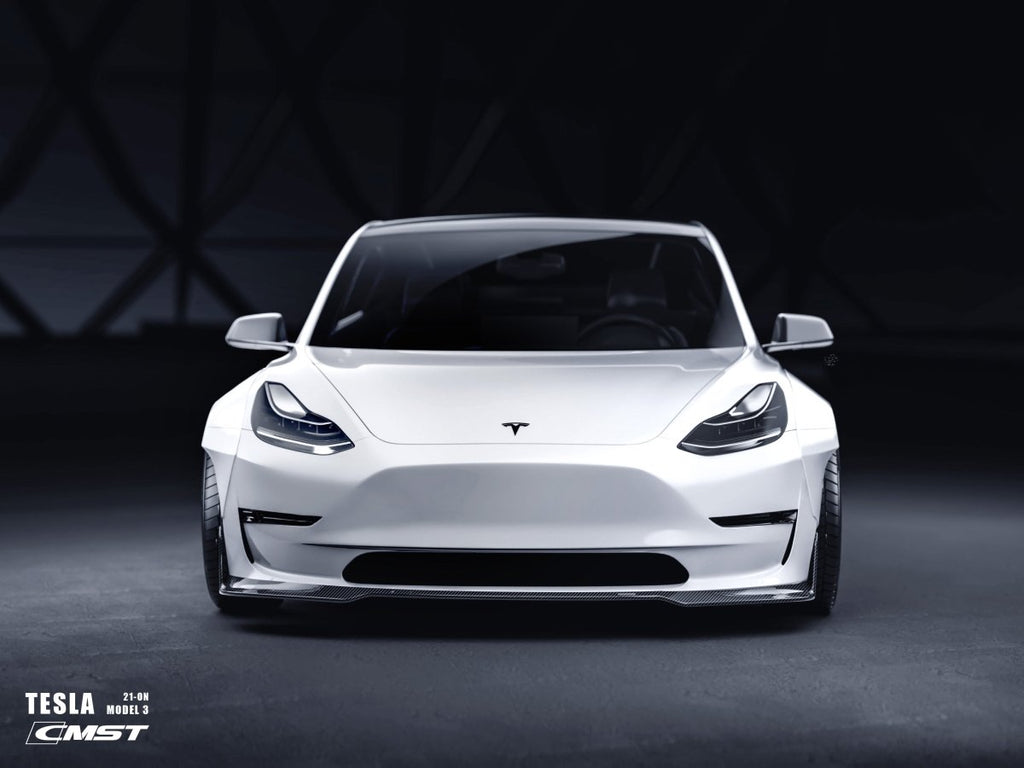 New Release!!! CMST Tesla Model 3 Carbon Fiber Front Lip Ver.5 - Performance SpeedShop