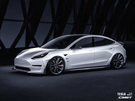 New Release!!! CMST Tesla Model 3 Carbon Fiber Front Lip Ver.5 - Performance SpeedShop