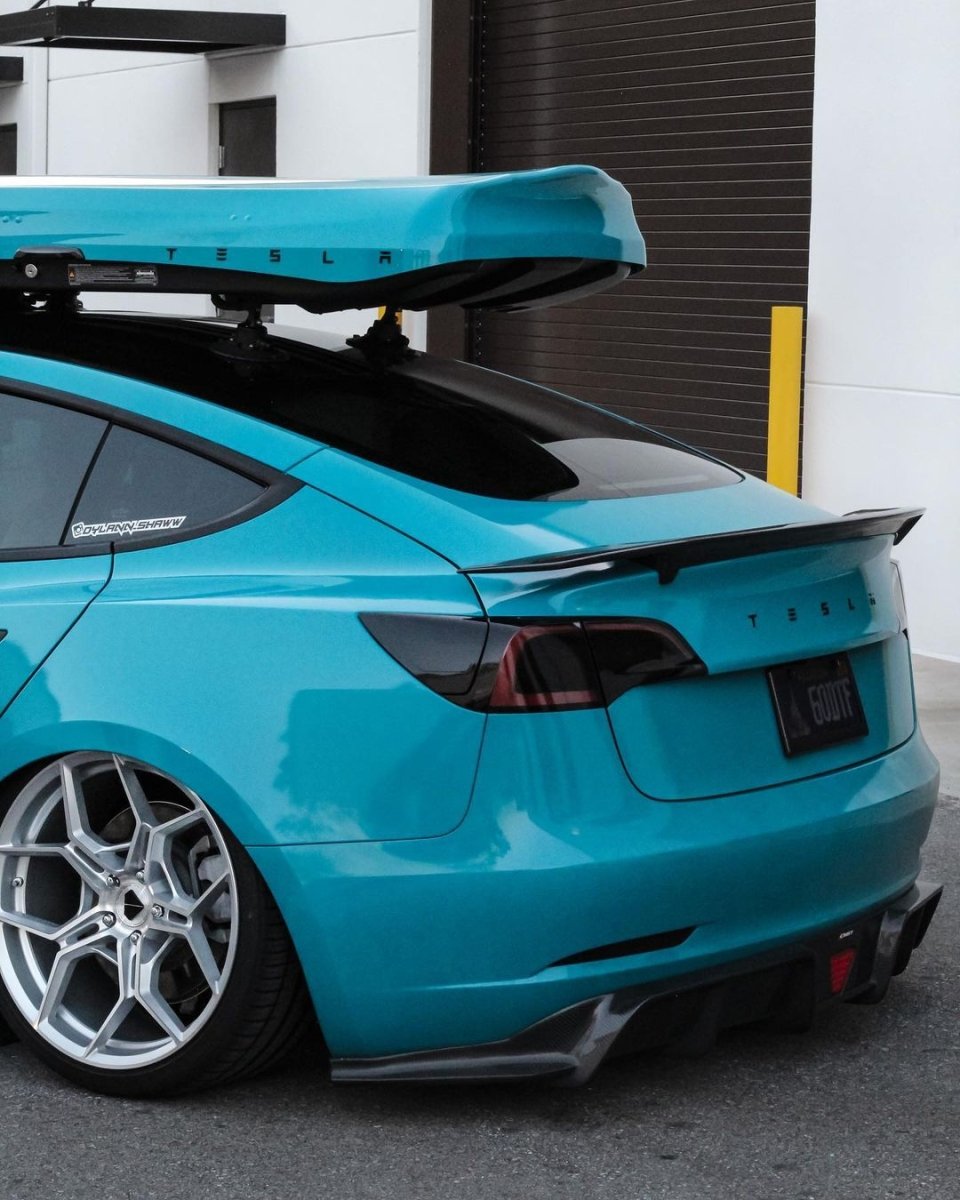 Tesla Rear Spoiler Refit Kit Tesla Model 3 Performance/Base Aftermarket Parts CMST Tuning Rear ...