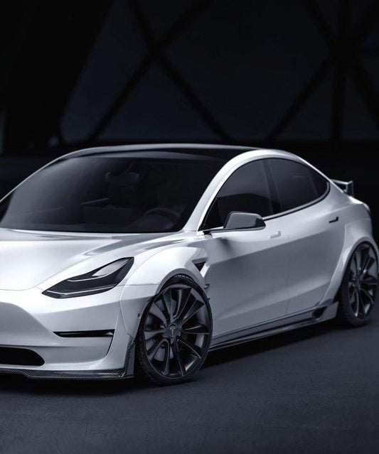 New Release!!! CMST Tesla Model 3 Carbon Fiber Side Skirts Ver.4 - Performance SpeedShop