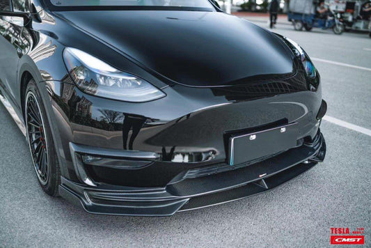 New Release! CMST Tuning Carbon Fiber Upper Valences Ver.2 for Tesla Model Y - Performance SpeedShop