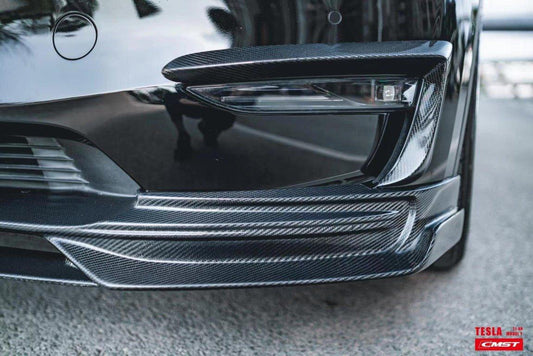 New Release! CMST Tuning Carbon Fiber Upper Valences Ver.2 for Tesla Model Y - Performance SpeedShop