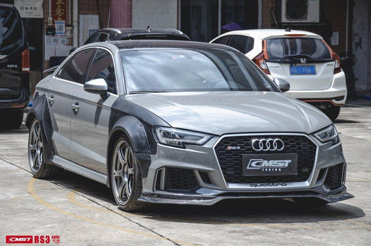 New Release!! CMST Tuning Carbon Fiber Widebody Fender Arches ( 12 Pcs ) for Audi RS3 2014-ON - Performance SpeedShop