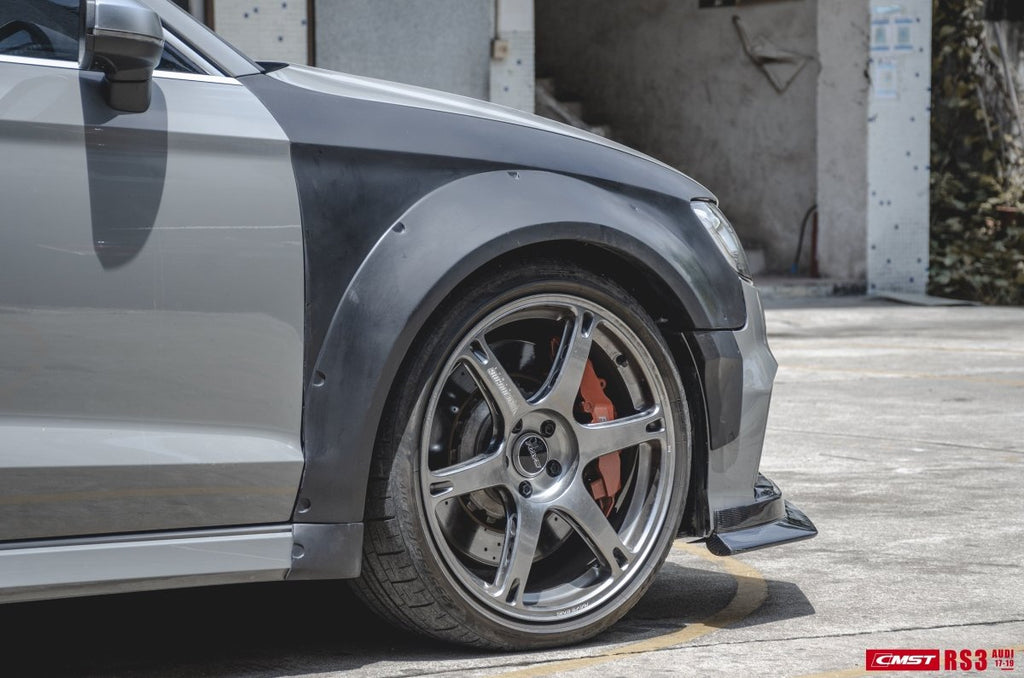 New Release!! CMST Tuning Carbon Fiber Widebody Fender Arches ( 12 Pcs ) for Audi RS3 2014-ON - Performance SpeedShop