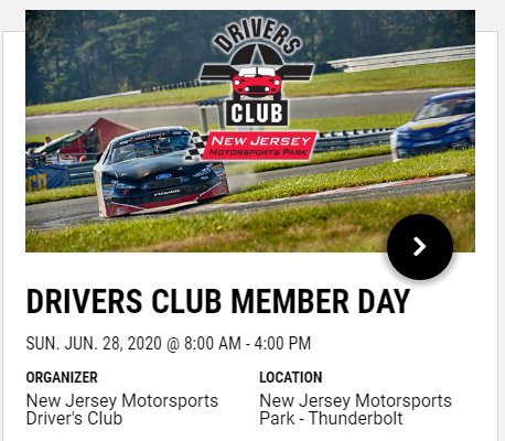 NJMP MEMBER TRACK DAY 6/28/2020 - Thunderbolt - Performance SpeedShop
