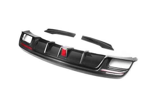 Paktechz C117 2014-2019 CLA-250 CLA-45 AMG Carbon Fiber Rear Diffuser (incl. F1 Light) - Performance SpeedShop