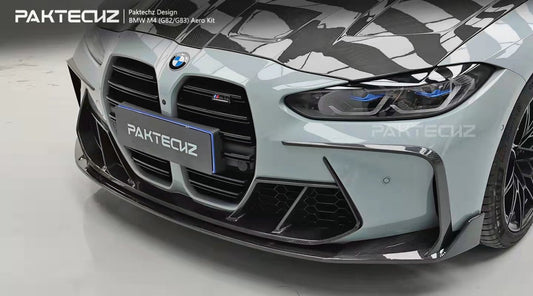 Paktechz Carbon Fiber Double-sided Hood Bonnet For BMW M3 G80 M4 G82 G83 2021-ON - Performance SpeedShop