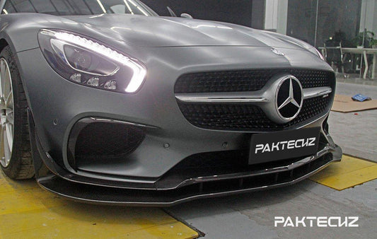 Paktechz Carbon Fiber Front Lip Ver.1 for Mercedes benz AMG GT/GTS C190 2015-2017 - Performance SpeedShop