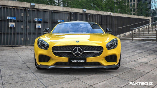 Paktechz Carbon Fiber Front Lip Ver.2 for Mercedes benz AMG GT/GTS C190 2015-2017 - Performance SpeedShop