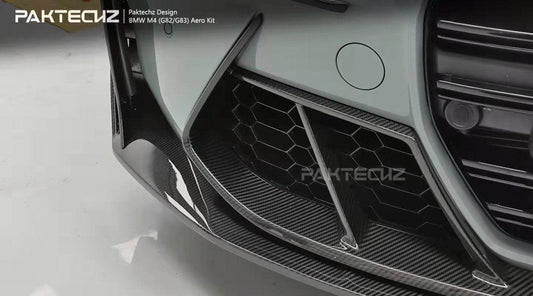 Paktechz Carbon Fiber Front Vent Overlay Trim For BMW M3 G80 M4 G82 G83 2021-ON - Performance SpeedShop