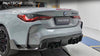 Paktechz Carbon Fiber Rear Diffuser & Rear Canards For BMW M4 G82 G83 2021-ON - Performance SpeedShop