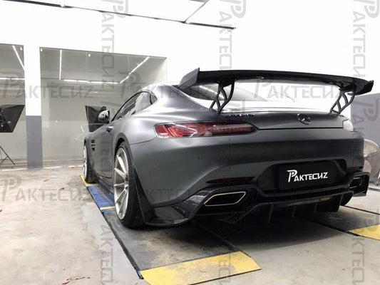 Paktechz Carbon Fiber Rear Diffuser Ver.1 for Mercedes benz AMG GT GTS C190 2015-2021 - Performance SpeedShop