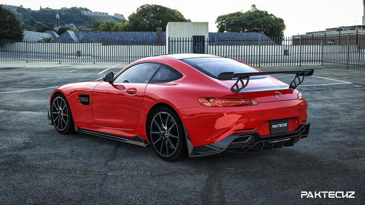 Paktechz Carbon Fiber Rear Diffuser Ver.1 for Mercedes benz AMG GT GTS C190 2015-2021 - Performance SpeedShop