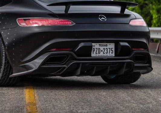 Paktechz Carbon Fiber Rear Diffuser Ver.1 for Mercedes benz AMG GT GTS C190 2015-2021 - Performance SpeedShop