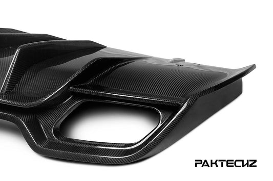 Paktechz Carbon Fiber Rear Diffuser Ver.1 for Mercedes benz AMG GT GTS C190 2015-2021 - Performance SpeedShop