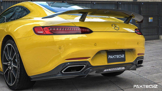 Paktechz Carbon Fiber Rear Diffuser Ver.2 Mercedes benz AMG GT/GTS C190 2015-2017 - Performance SpeedShop