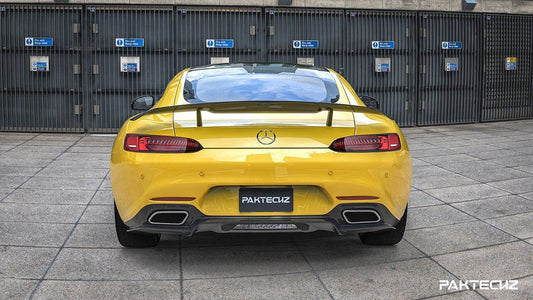 Paktechz Carbon Fiber Rear Diffuser Ver.2 Mercedes benz AMG GT/GTS C190 2015-2017 - Performance SpeedShop