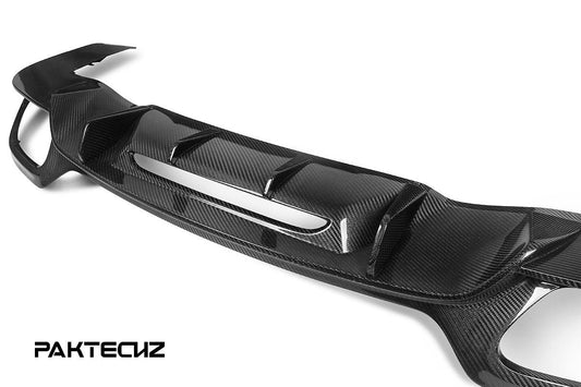 Paktechz Carbon Fiber Rear Diffuser Ver.2 Mercedes benz AMG GT/GTS C190 2015-2017 - Performance SpeedShop