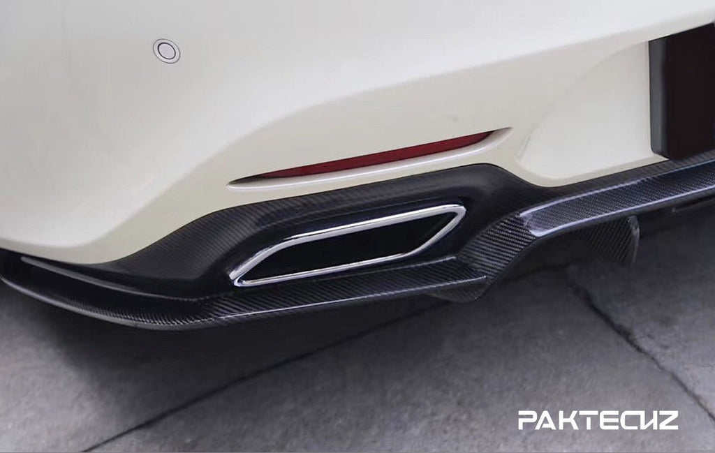 Paktechz Carbon Fiber Rear Diffuser Ver.2 Mercedes benz AMG GT/GTS C190 2015-2017 - Performance SpeedShop