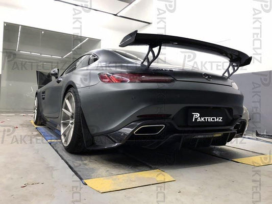 Paktechz Carbon Fiber Rear Spoiler Wing Ver.1 For Mercedes benz AMG GT/GTS C190 - Performance SpeedShop