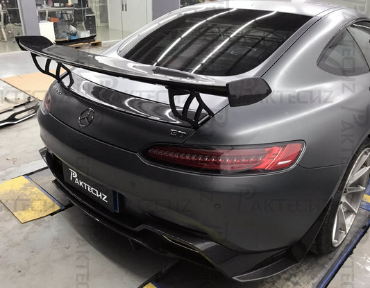 Paktechz Carbon Fiber Rear Spoiler Wing Ver.1 For Mercedes benz AMG GT/GTS C190 - Performance SpeedShop