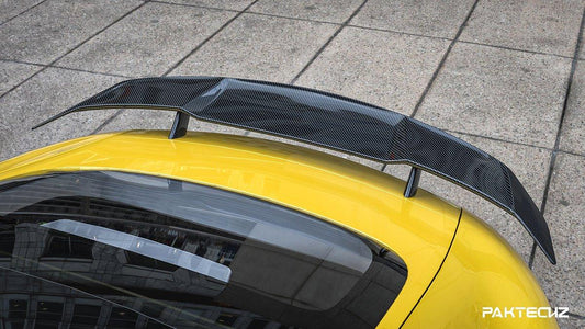 Paktechz Carbon Fiber Rear Spoiler Wing Ver.2 for Mercedes benz AMG GT GTS GTC C190 2015-2021 - Performance SpeedShop