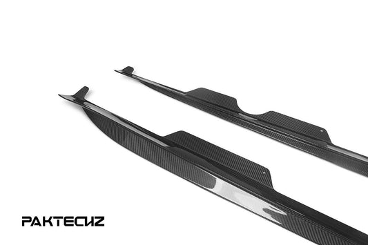 Paktechz Carbon Fiber Side Skirts Ver.2 Mercedes benz AMG GT/GTS C190 2015-2019 - Performance SpeedShop