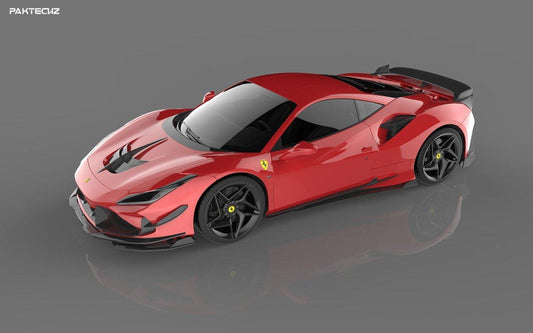 Paktechz Dry Carbon fiber Full Body Kit for Ferrari F8 - Performance SpeedShop