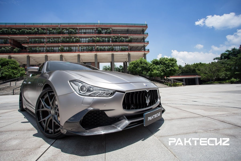 Paktechz Maserati Ghibli 2014-2017 Carbon Front Lip Splitter - Performance SpeedShop