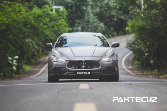 Paktechz Maserati Ghibli 2014-2017 Carbon Front Lip Splitter - Performance SpeedShop