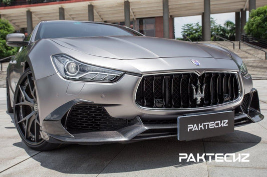 Paktechz Maserati Ghibli 2014-2017 Carbon Front Lip Splitter - Performance SpeedShop