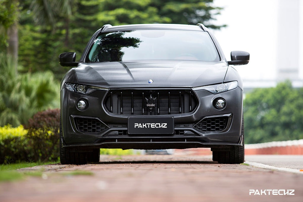 Paktechz Maserati Levante Carbon Fiber Lower Front Splitter Set (2 Pcs) - Performance SpeedShop