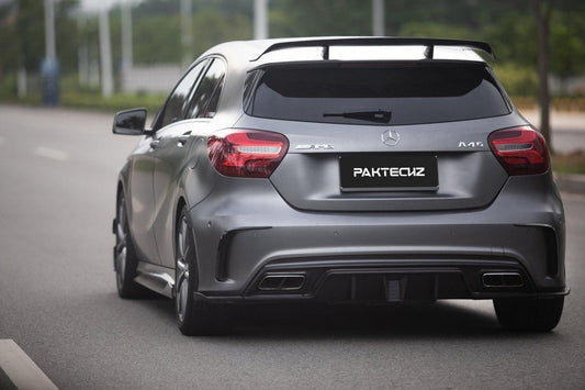 Paktechz Mercedes Benz A45 W176 Carbon Fiber Diffuser (incl. F1 Light) - Performance SpeedShop