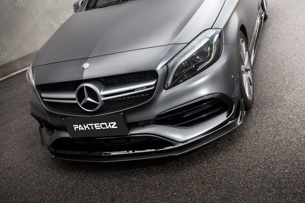 Paktechz Mercedes Benz A45 W176 Carbon Fiber Front Lip - Performance SpeedShop